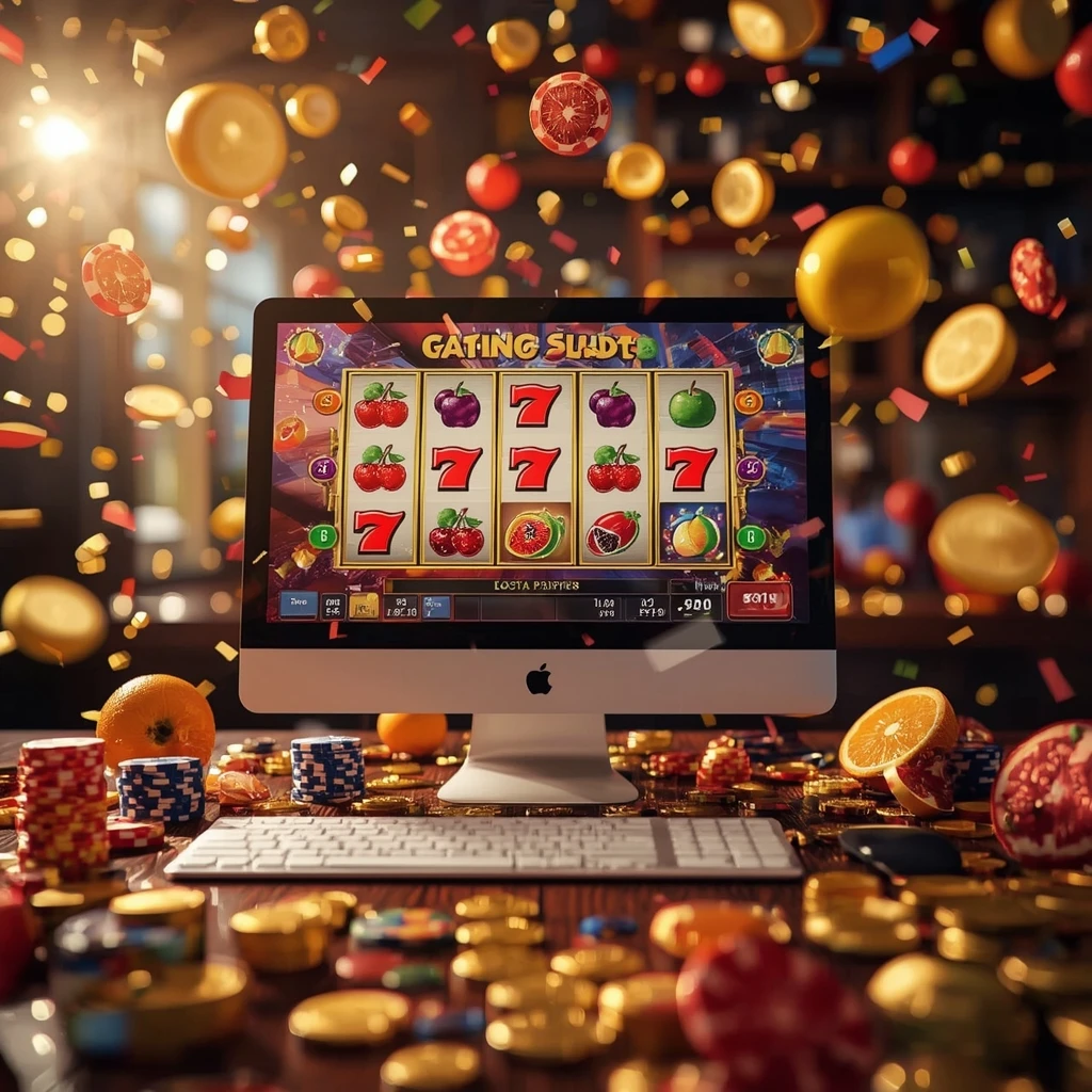 slot machines on the monitor BET365 CASINO